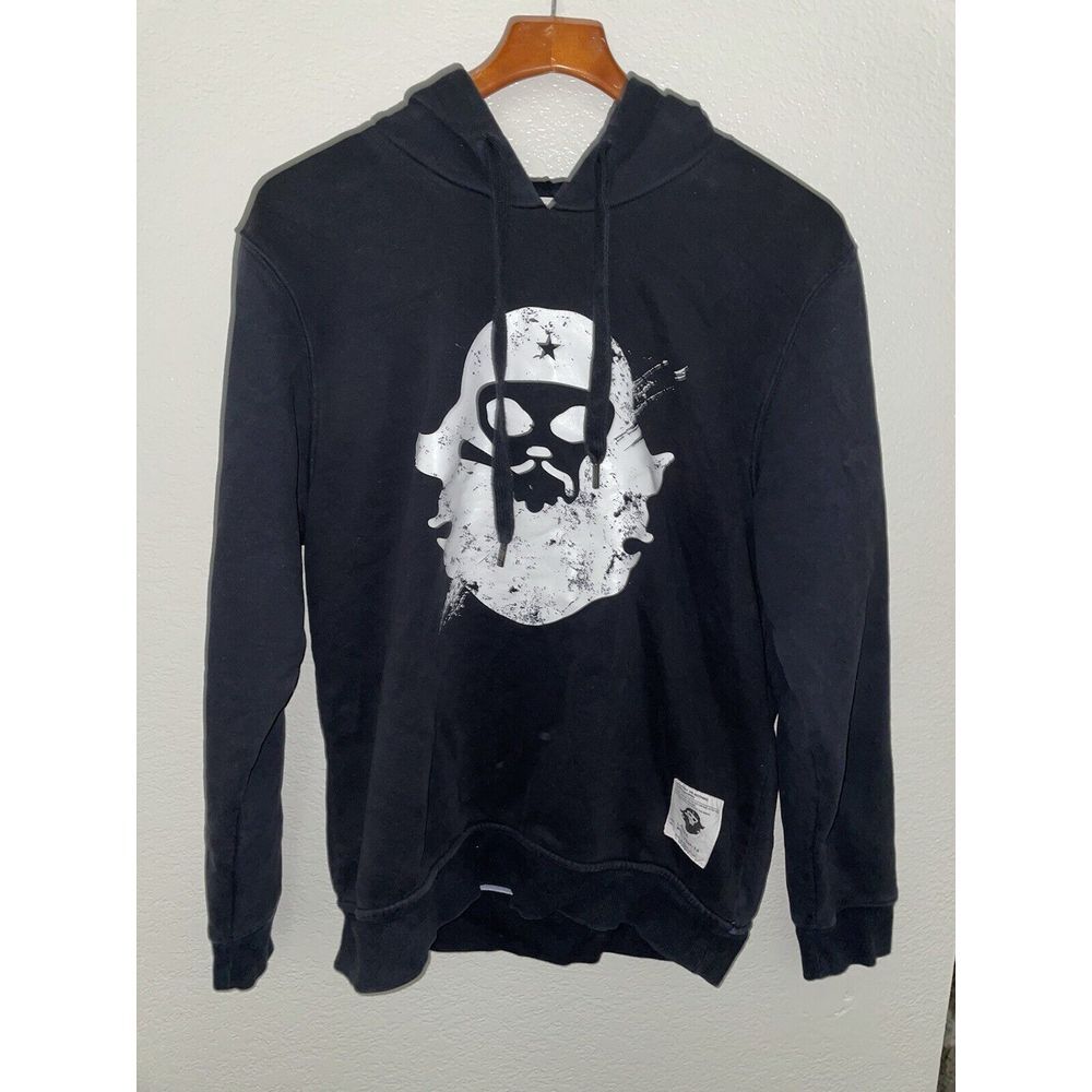 Victory Or Nothing Hooded Dress‎ Shirt L Long Sleeve Black Vintage Militia